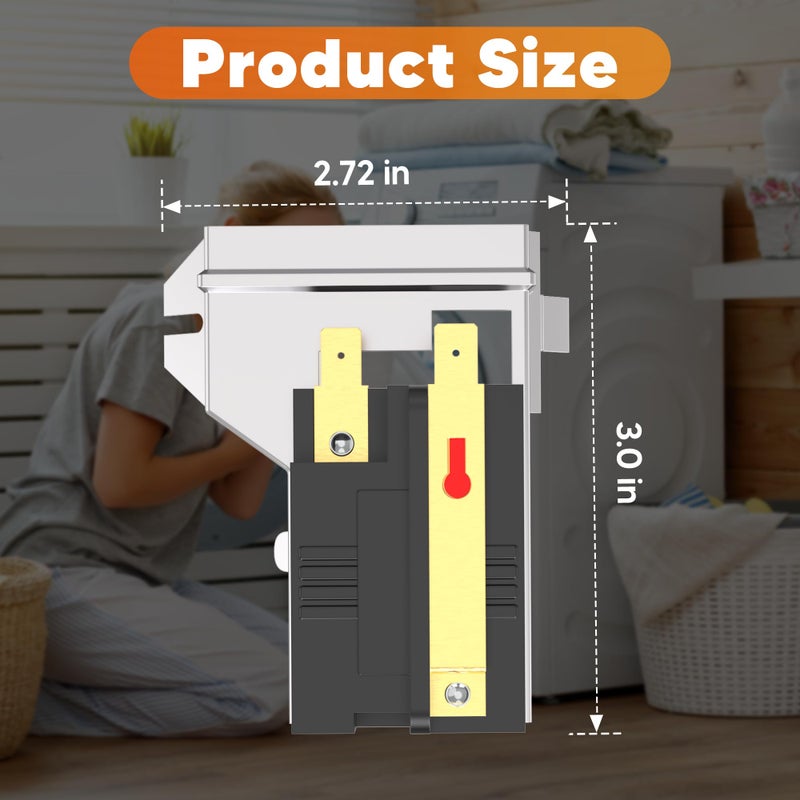Funmit 338906 Gas Dryer Flame Sensor (Upgraded Version) Compatible with Whirlpool Kenmore May-tag Dryer Replaces WP338906 AP6008294 14205529 DC32-00008A - Image 3
